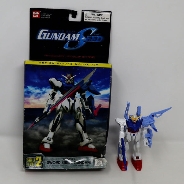 Vintage 2003 Bandai Gundam Seed Mobile Suit GAT-X105 Sword Strike Gundam 1/144 Scale Model Kit Assembled Boxed Japan
