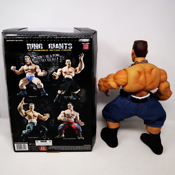 2005 JAKKS Pacific / Vivid Imaginations WWE World Wrestling Entertainment Ring Giants John Cena 14" Poseable Action Figure Boxed Rare Sample Sticker Promo?