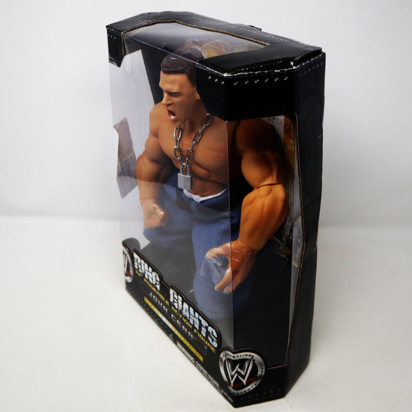 2005 JAKKS Pacific / Vivid Imaginations WWE World Wrestling Entertainment Ring Giants John Cena 14" Poseable Action Figure Boxed Rare Sample Sticker Promo?