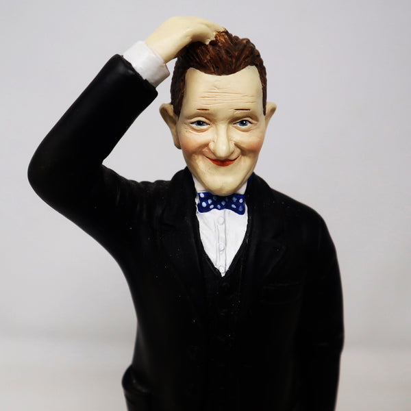 Vintage 1997 90s The Leonardo Collection Stan Laurel & Oliver Hardy Figures Figurines Ornaments Knick Knacks Boxed Rare