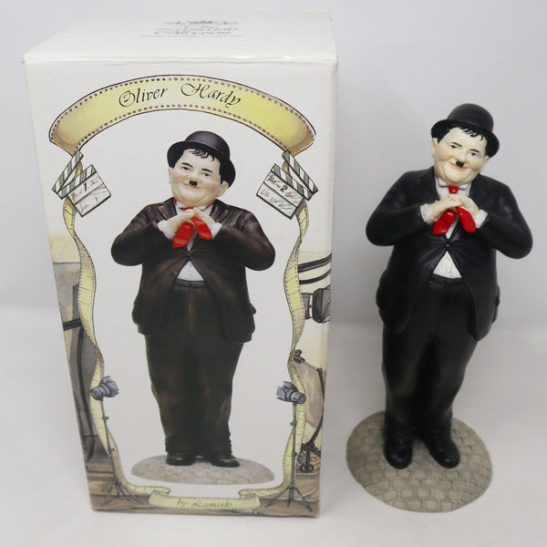 Vintage 1997 90s The Leonardo Collection Stan Laurel & Oliver Hardy Figures Figurines Ornaments Knick Knacks Boxed Rare