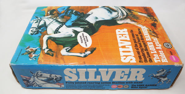 Vintage 1973 70s Marx Toys The Lone Ranger Silver Stallion Horse Boxed + The Lone Ranger 9.5" Fully Jointed Action Figure Rare