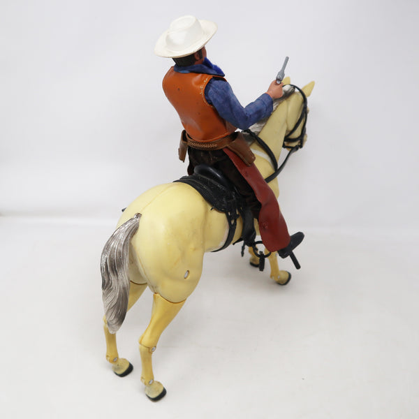 Vintage 1973 70s Marx Toys The Lone Ranger Silver Stallion Horse Boxed + The Lone Ranger 9.5" Fully Jointed Action Figure Rare