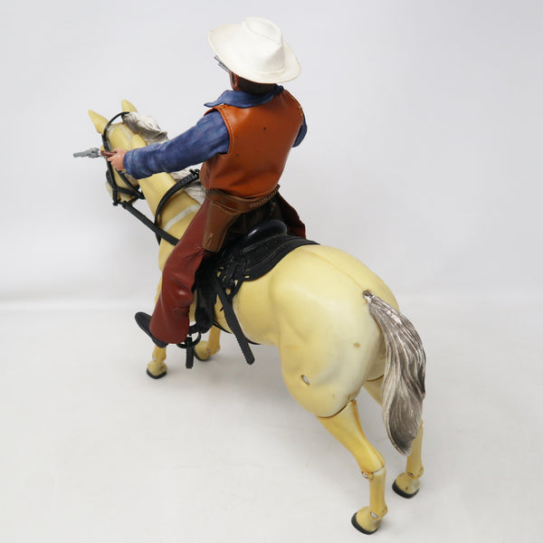 Vintage 1973 70s Marx Toys The Lone Ranger Silver Stallion Horse Boxed + The Lone Ranger 9.5" Fully Jointed Action Figure Rare