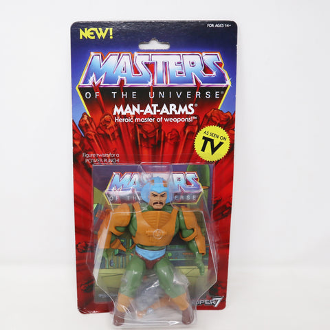 2019 Mattel He-Man MOTU Masters Of The Universe Super7 Series Man-At-Arms Action Figure Carded MOC Rare Retro