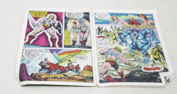 Vintage 1984 80s He-Man MOTU Masters Of The Universe Original Series Mantenna Action Figure + Mini Comic Retro