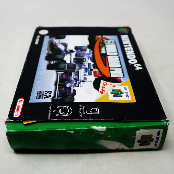 Vintage 1998 90s Nintendo 64 N64 F-1 World Grand Prix Video Game Boxed Pal Version 2 Players Retro