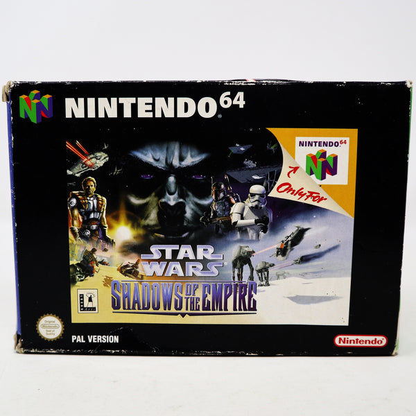 Vintage 1996 90s Nintendo 64 N64 Star Wars Shadows Of The Empire Video Game Boxed Pal