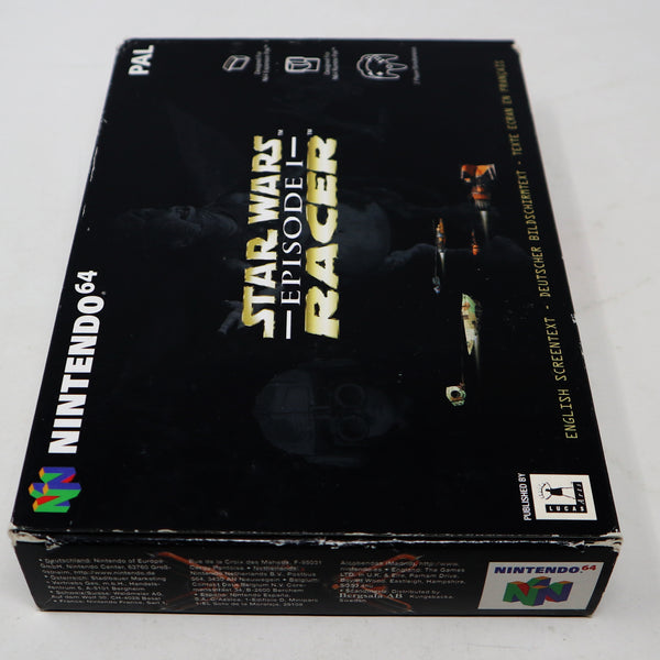 Vintage 1999 90s Nintendo 64 N64 Star Wars Episode I Racer Video Game Boxed Pal 2 Players