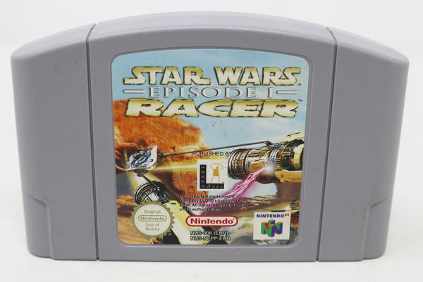 Vintage 1999 90s Nintendo 64 N64 Star Wars Episode I Racer Video Game Boxed Pal 2 Players