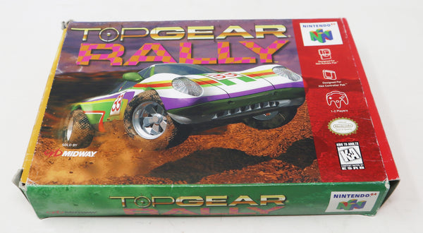 Vintage 1997 90s Nintendo 64 N64 Top Gear Rally Racing Video Game Boxed USA NTSC 1-2 Players