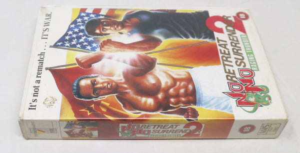 Vintage No Retreat No Surrender 2 Raging Thunder VHS Video Home System Tape Rare Big Box Version Martial Arts Movie Film Retro