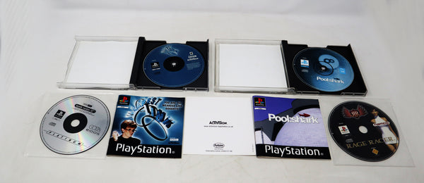 Vintage Sony Playstation 1 PS1 Pal Console (SCPH-1002) (Fully Working), Controller + 4 Games Lot Bundle