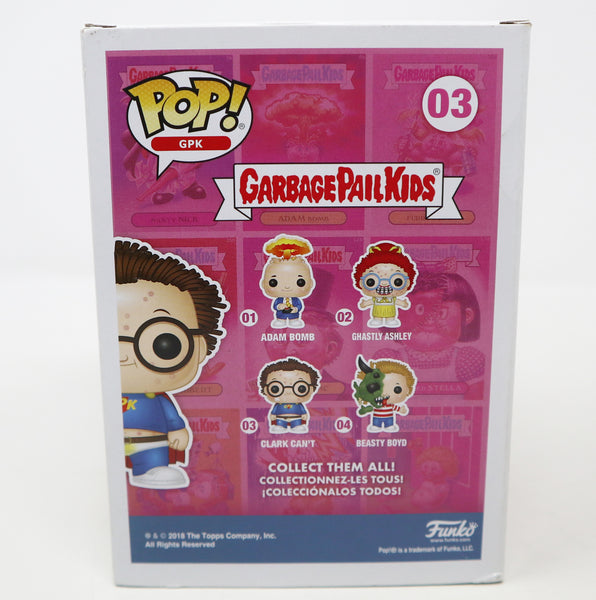 2018 Funko POP! GPK 03 Garbage Pail Kids Clark Can't Superman Vinyl Figure Boxed Retro