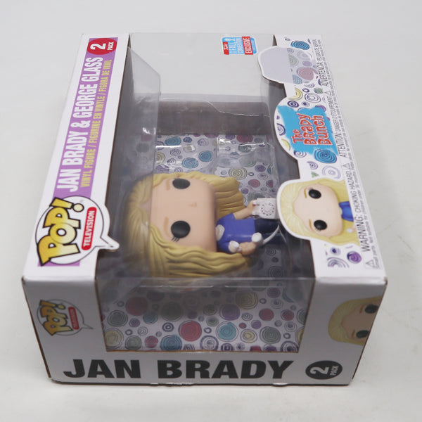 Funko POP! Television The Brady Bunch Jan Brady & George Glass Vinyl Figure 2 Pack Set Boxed Exclusive 2018 Fall Convention Limited Edition