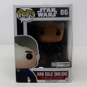 Funko POP! 86 Star Wars Han Solo (Snow Gear) Vinyl Bobble-Head Figure Boxed Lootcrate Exclusive