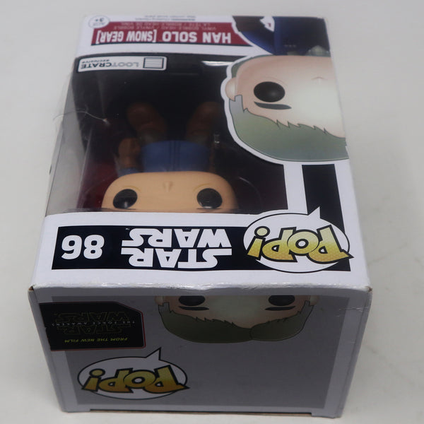 Funko POP! 86 Star Wars Han Solo (Snow Gear) Vinyl Bobble-Head Figure Boxed Lootcrate Exclusive