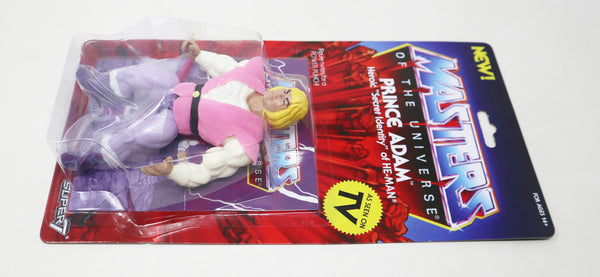 2019 Mattel He-Man MOTU Masters Of The Universe Super7 Series Prince Adam Action Figure Carded MOC Rare Retro