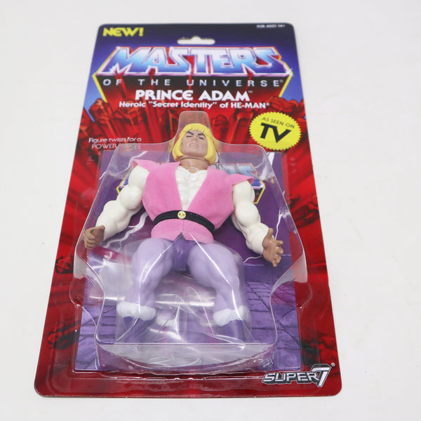 2019 Mattel He-Man MOTU Masters Of The Universe Super7 Series Prince Adam Action Figure Carded MOC Rare Retro