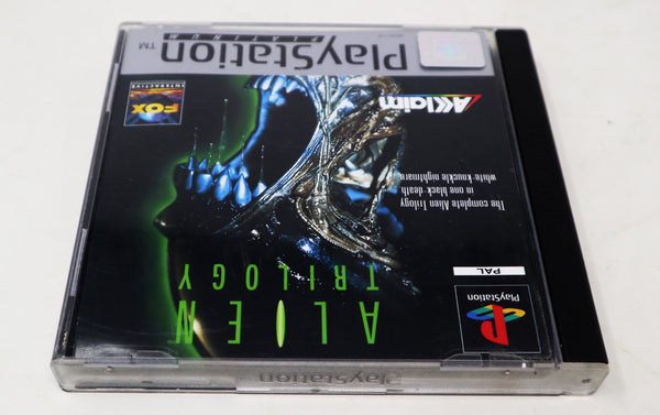 Vintage 1996 90s Playstation 1 PS1 Platinum Alien Trilogy Video Game Pal Version 1 Player