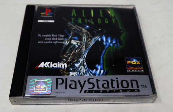 Vintage 1996 90s Playstation 1 PS1 Platinum Alien Trilogy Video Game Pal Version 1 Player