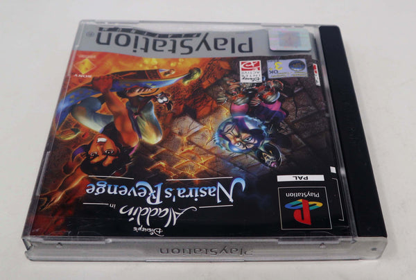 Vintage 2000 Playstation 1 PS1 Platinum Disney's Aladdin In Nasira's Revenge Video Game Pal Version 1 Player