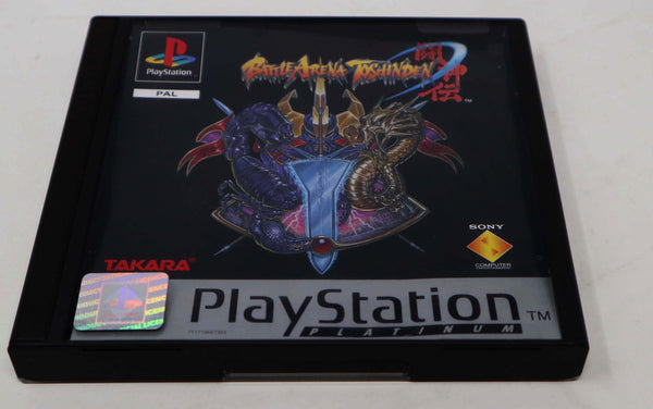 Vintage 1995 90s Playstation 1 PS1 Platinum Battle Arena Toshinden Video Game Pal 1-2 Players Fighting