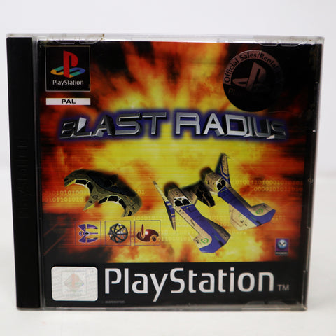 Vintage 1998 90s Playstation 1 PS1 Blast Radius Video Game Pal 1 Player Retro