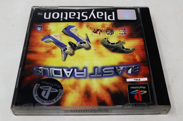 Vintage 1998 90s Playstation 1 PS1 Blast Radius Video Game Pal 1 Player Retro