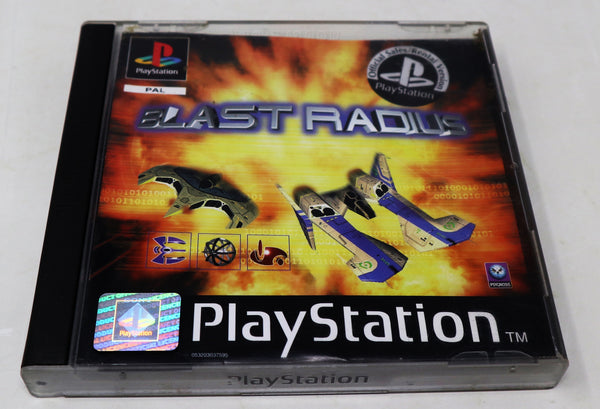 Vintage 1998 90s Playstation 1 PS1 Blast Radius Video Game Pal 1 Player Retro