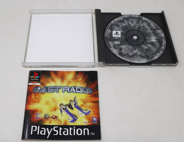 Vintage 1998 90s Playstation 1 PS1 Blast Radius Video Game Pal 1 Player Retro
