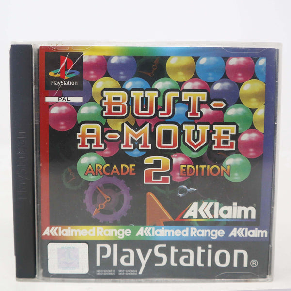 Vintage 1996 90s Playstation 1 PS1 Bust-A-Move Arcade 2 Edition Video Game Pal 1-2 Players