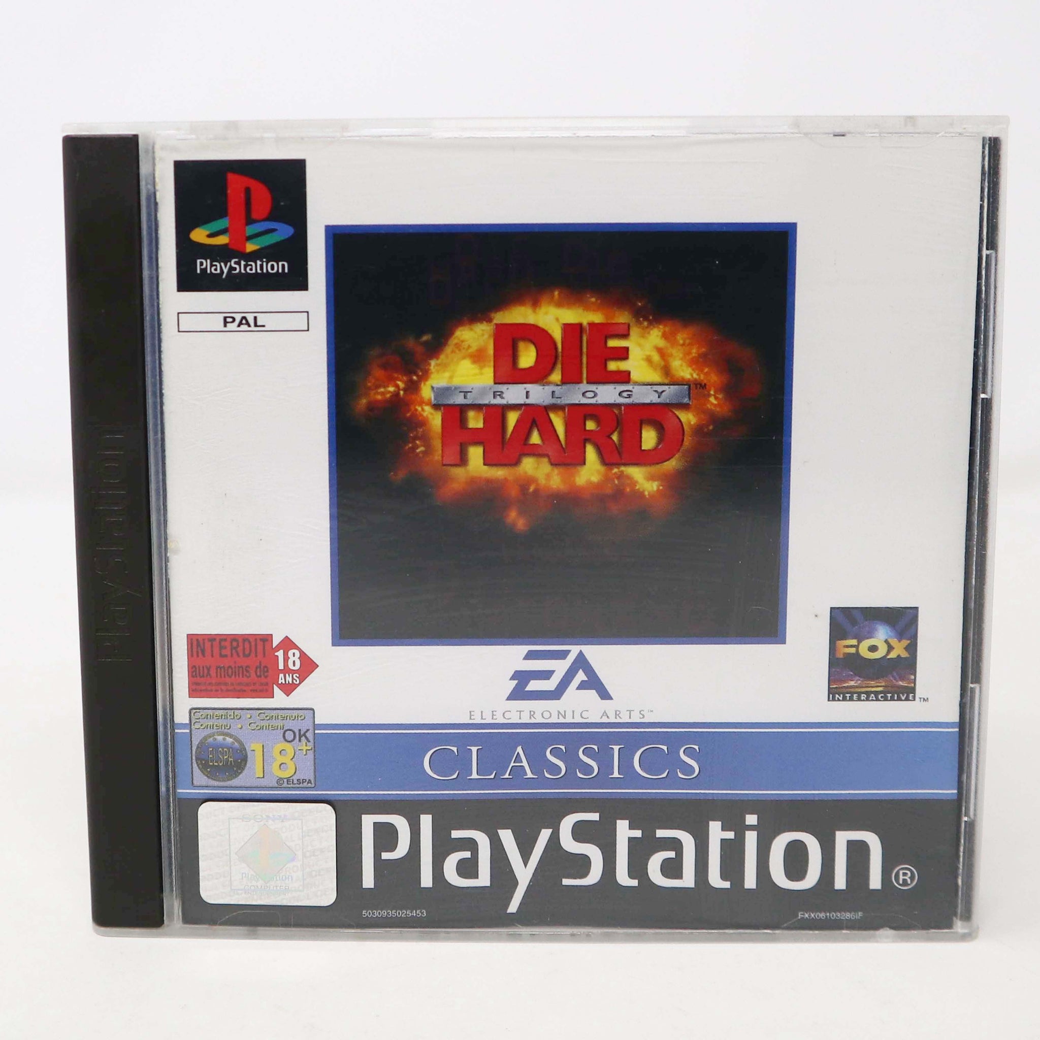 Vintage 1996 90s Playstation 1 PS1 Die Hard Trilogy Video Game Pal Version 1 Player