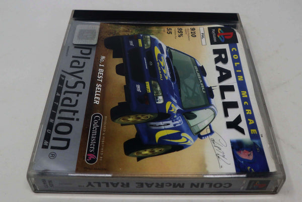 Vintage 1998 90s Playstation 1 PS1 Platinum Colin McRae Rally Video Game Pal 1-2 Players Car Racing