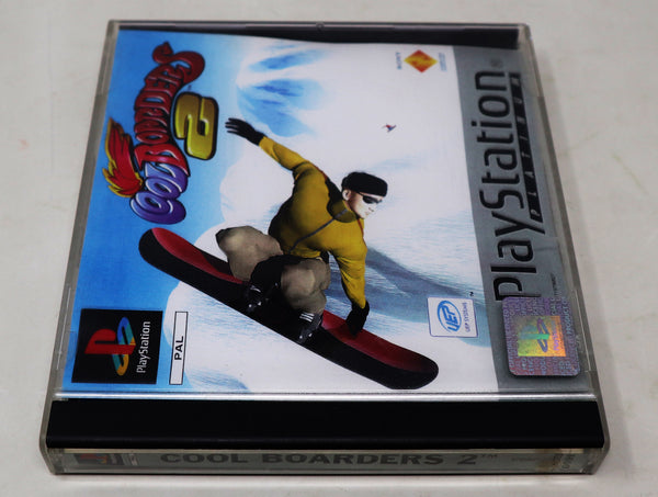Vintage 1997 90s Playstation 1 PS1 Platinum Cool Boarders 2 Snowboarding Video Game Pal 1-2 Players Retro