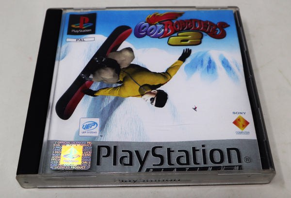 Vintage 1997 90s Playstation 1 PS1 Platinum Cool Boarders 2 Snowboarding Video Game Pal 1-2 Players Retro