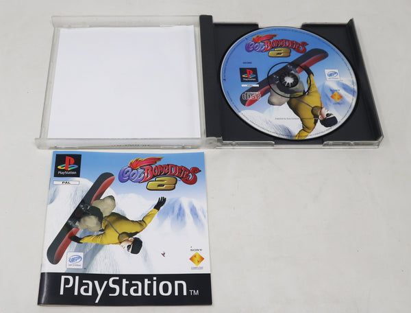 Vintage 1997 90s Playstation 1 PS1 Platinum Cool Boarders 2 Snowboarding Video Game Pal 1-2 Players Retro