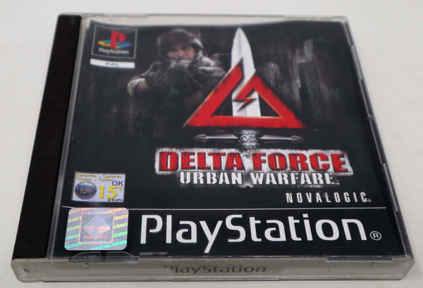 Vintage 2002 Playstation 1 PS1 Delta Force Urban Warfare Video Game Pal Version 1 Player