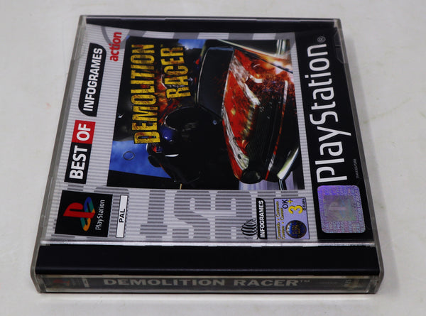 Vintage 1999 90s Playstation 1 PS1 Demolition Racer Racing Video Game Pal 1-2 Players Retro