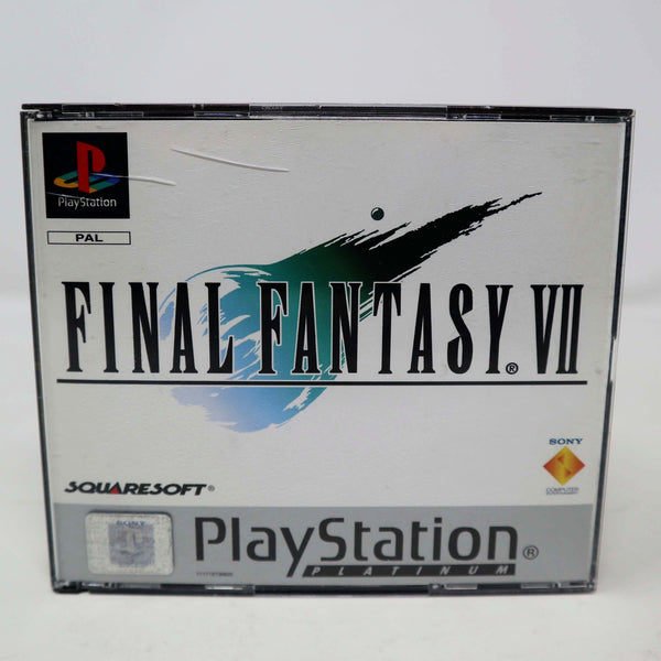 Vintage 1997 90s Playstation Platinum PS1 Final Fantasy VII 7 Video Game Pal Version 1 Player