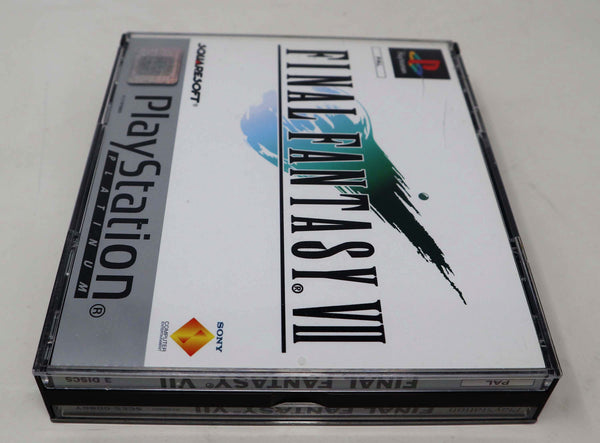 Vintage 1997 90s Playstation Platinum PS1 Final Fantasy VII 7 Video Game Pal Version 1 Player