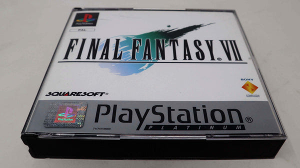 Vintage 1997 90s Playstation Platinum PS1 Final Fantasy VII 7 Video Game Pal Version 1 Player