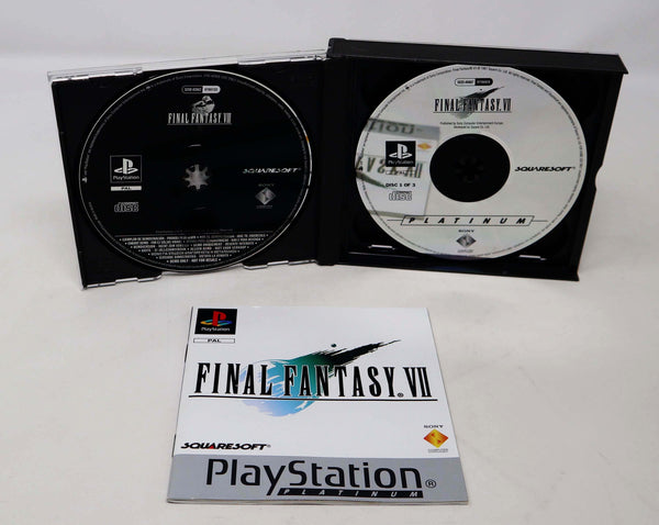 Vintage 1997 90s Playstation Platinum PS1 Final Fantasy VII 7 Video Game Pal Version 1 Player