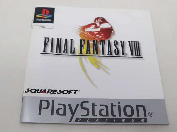 Vintage 2000 Playstation Platinum PS1 Final Fantasy VIII 8 Video Game Pal Version 1 Player Retro
