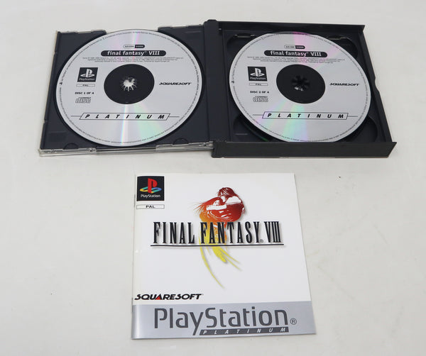 Vintage 2000 Playstation Platinum PS1 Final Fantasy VIII 8 Video Game Pal Version 1 Player Retro