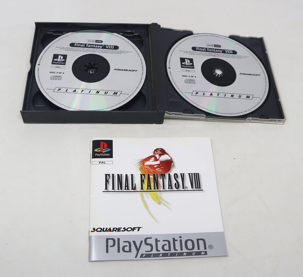 Vintage 2000 Playstation Platinum PS1 Final Fantasy VIII 8 Video Game Pal Version 1 Player Retro