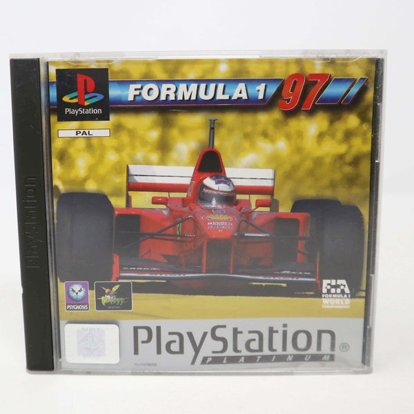 Vintage 1997 90s Playstation 1 PS1 Platinum Formula 1 97 Video Game Pal 1-2 Players F1