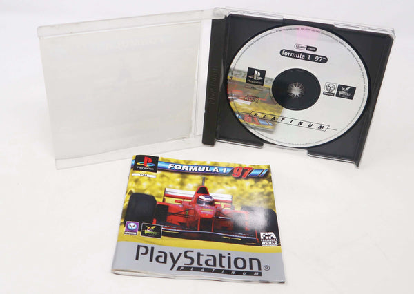 Vintage 1997 90s Playstation 1 PS1 Platinum Formula 1 97 Video Game Pal 1-2 Players F1