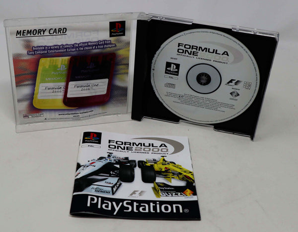 Vintage 2000 Playstation 1 PS1 Formula One 2000 Video Game Pal 1-2 Players F1 Car Racing