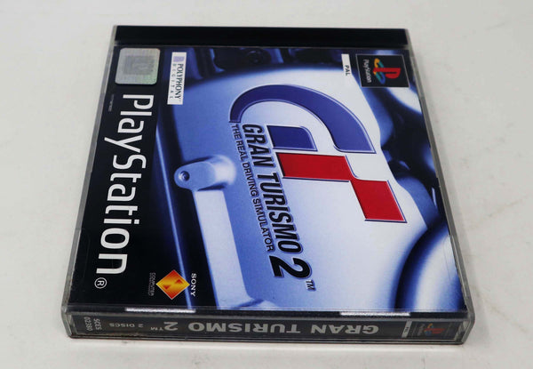 Vintage 1994 90s Playstation 1 PS1 Gran Turismo 2 Video Game Pal 1-2 Players Car Racing Driving Simulation